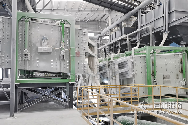 方形搖擺篩客戶現場